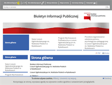 Tablet Screenshot of lo1rydultowy.bip.powiatwodzislawski.pl